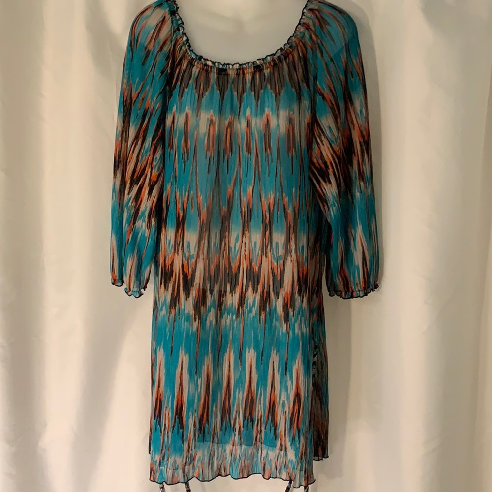 I NC international beach cover sheer top